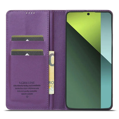 LC.IMEEKE L1 Series for Xiaomi Poco M6 Pro 4G / Redmi Note 13 Pro 4G Case PU Leather Wallet Stand Phone Cover