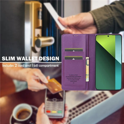 LC.IMEEKE L1 Series for Xiaomi Poco M6 Pro 4G / Redmi Note 13 Pro 4G Case PU Leather Wallet Stand Phone Cover