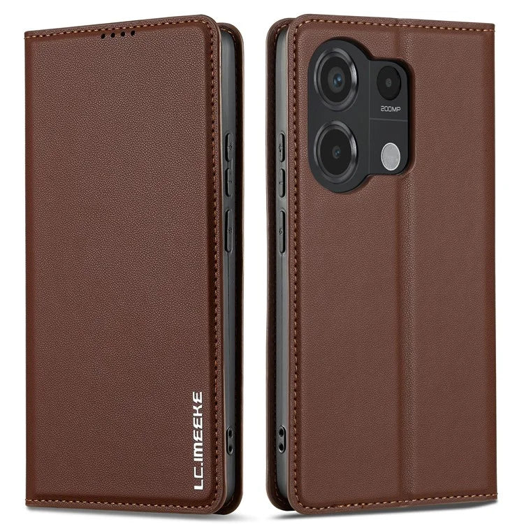 LC.IMEEKE L1 Series for Xiaomi Poco M6 Pro 4G / Redmi Note 13 Pro 4G Case PU Leather Wallet Stand Phone Cover