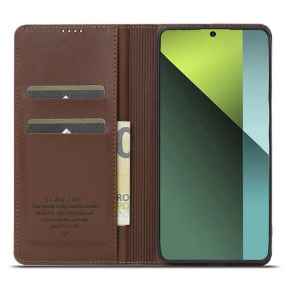 LC.IMEEKE L1 Series for Xiaomi Poco M6 Pro 4G / Redmi Note 13 Pro 4G Case PU Leather Wallet Stand Phone Cover
