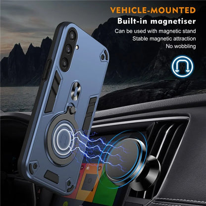 For Samsung Galaxy S24 FE Case Rotatable Kickstand PC+TPU Drop Protection Phone Cover