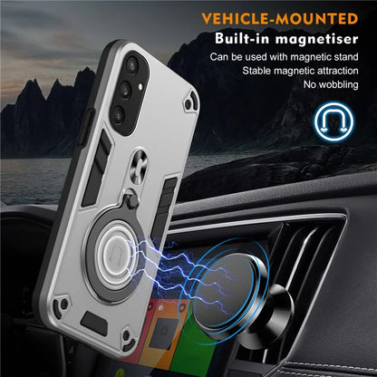 For Samsung Galaxy S24 Case Rotatable Kickstand PC+TPU Drop Protection Phone Cover