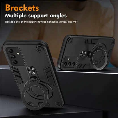 For Samsung Galaxy A05s 4G Case Rotatable Kickstand PC+TPU Drop Protection Phone Cover