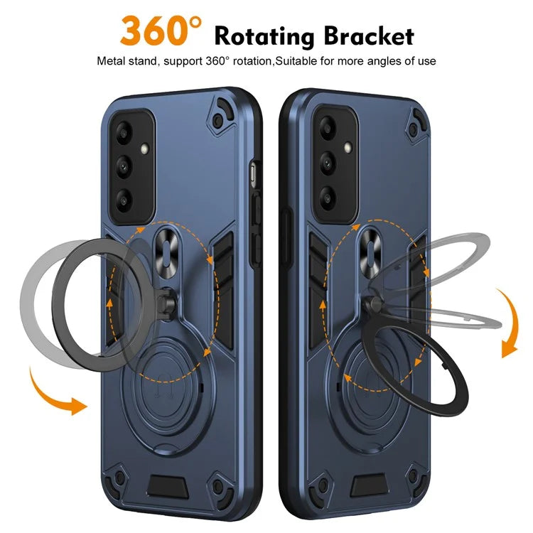 For Samsung Galaxy A05s 4G Case Rotatable Kickstand PC+TPU Drop Protection Phone Cover