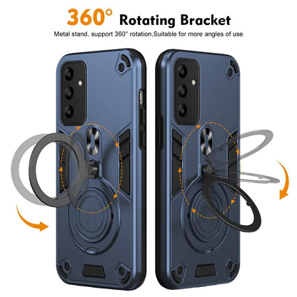For Samsung Galaxy A05s 4G Case Rotatable Kickstand PC+TPU Drop Protection Phone Cover