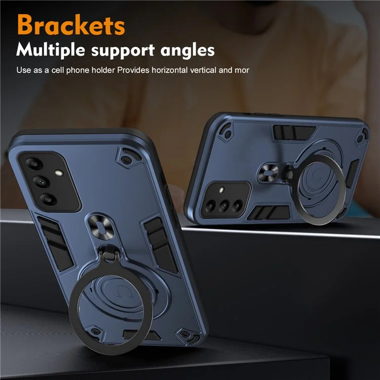 For Samsung Galaxy A05s 4G Case Rotatable Kickstand PC+TPU Drop Protection Phone Cover
