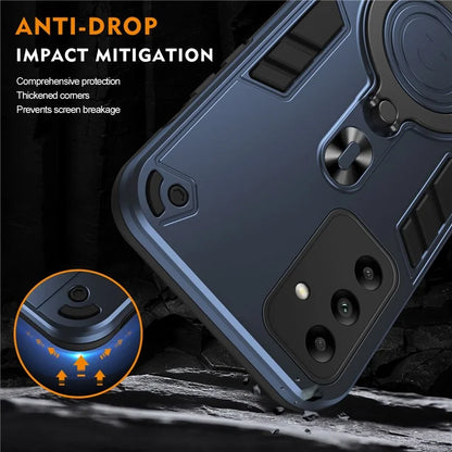 For Samsung Galaxy A05s 4G Case Rotatable Kickstand PC+TPU Drop Protection Phone Cover
