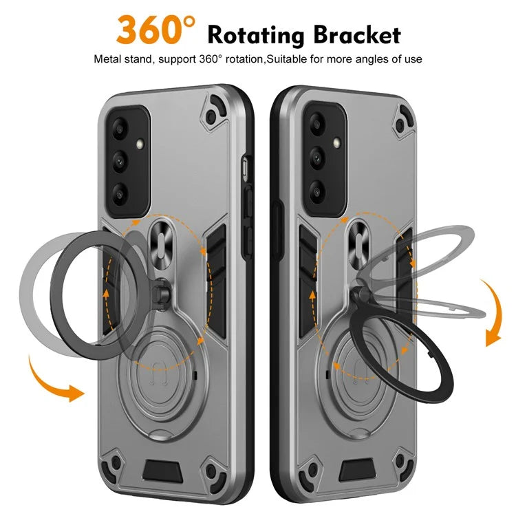 For Samsung Galaxy A05s 4G Case Rotatable Kickstand PC+TPU Drop Protection Phone Cover