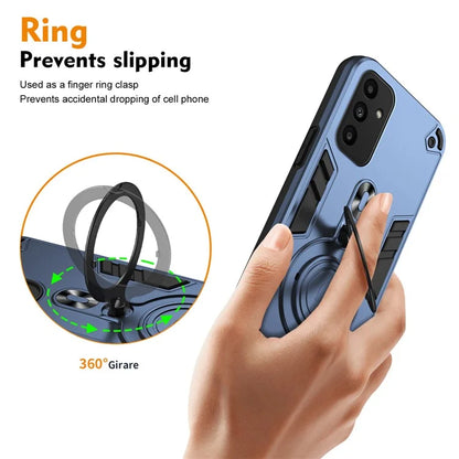 For Samsung Galaxy A15 4G / 5G Case Rotatable Kickstand PC+TPU Drop Protection Phone Cover