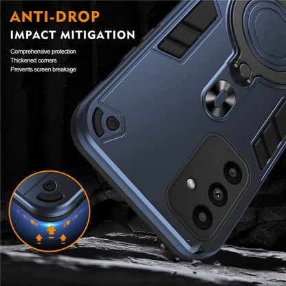 For Samsung Galaxy A15 4G / 5G Case Rotatable Kickstand PC+TPU Drop Protection Phone Cover
