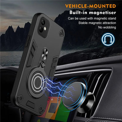 For Samsung Galaxy A05 4G Case Rotatable Kickstand PC+TPU Drop Protection Phone Cover
