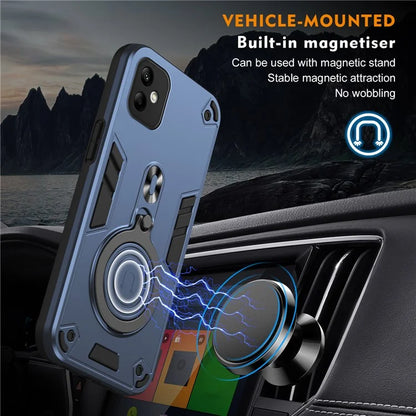 For Samsung Galaxy A05 4G Case Rotatable Kickstand PC+TPU Drop Protection Phone Cover
