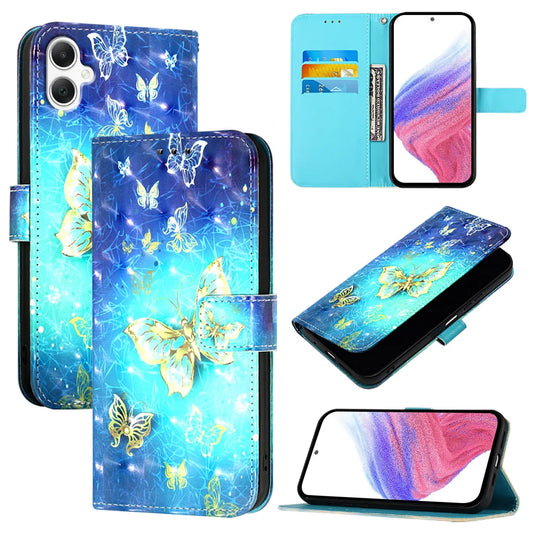 For Samsung Galaxy A06 Leather Case YB Pattern Printing Leather Series-2 Pattern Printing Wallet Stand Cover