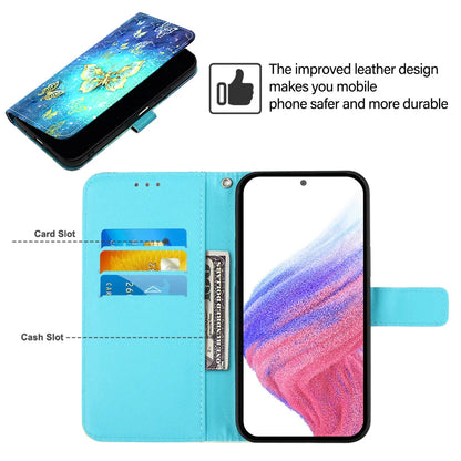 For Samsung Galaxy A06 Leather Case YB Pattern Printing Leather Series-2 Pattern Printing Wallet Stand Cover