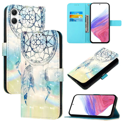 For Samsung Galaxy A06 Leather Case YB Pattern Printing Leather Series-2 Pattern Printing Wallet Stand Cover