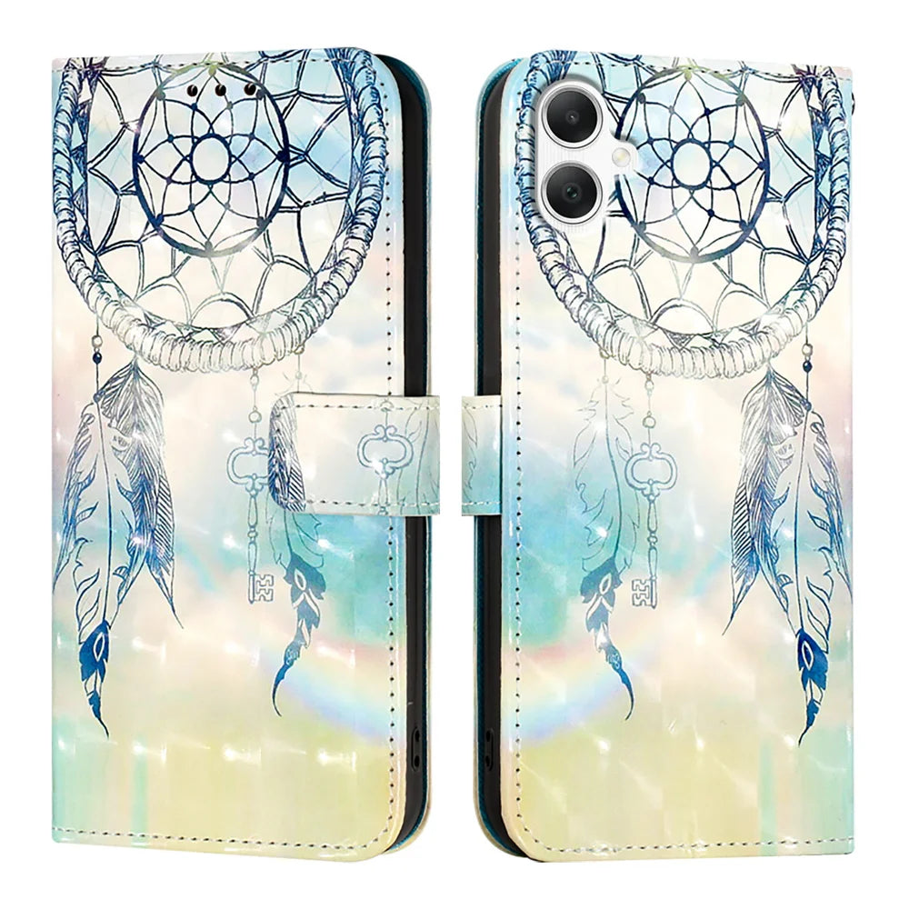 For Samsung Galaxy A06 Leather Case YB Pattern Printing Leather Series-2 Pattern Printing Wallet Stand Cover