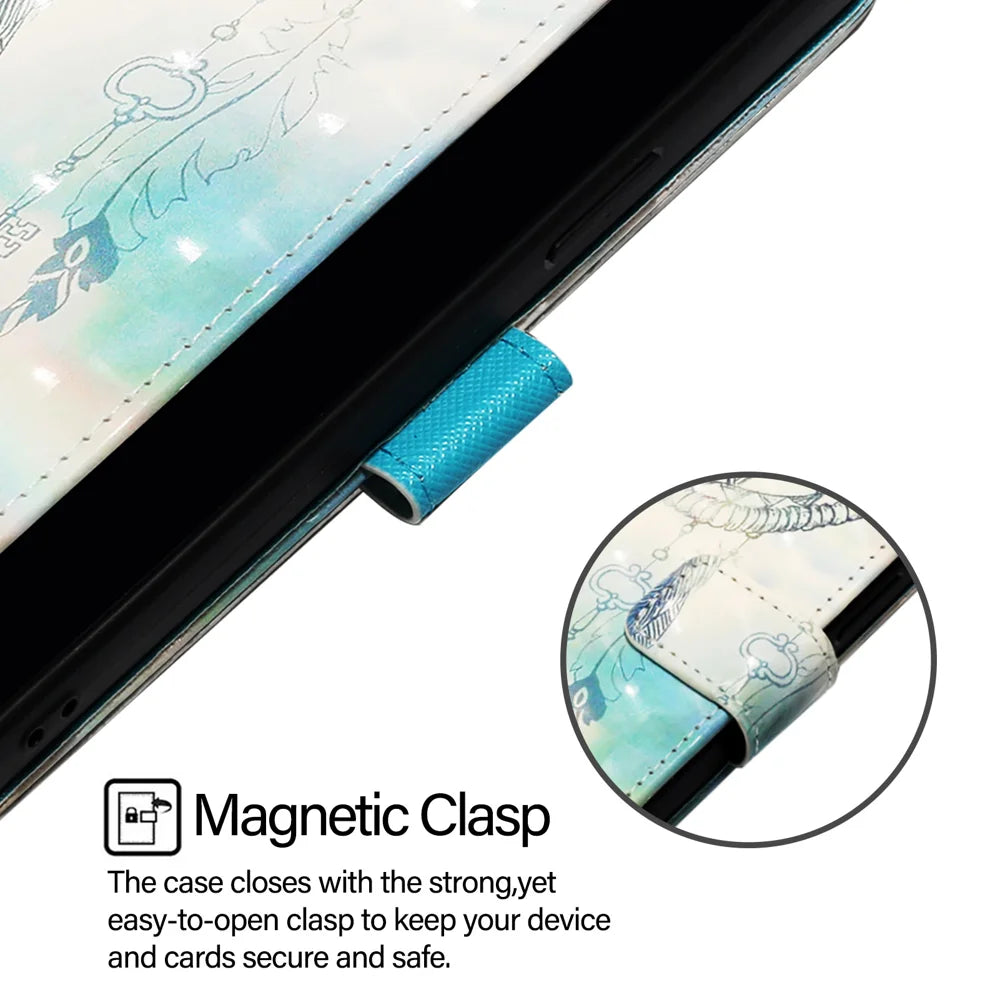 For Samsung Galaxy A06 Leather Case YB Pattern Printing Leather Series-2 Pattern Printing Wallet Stand Cover