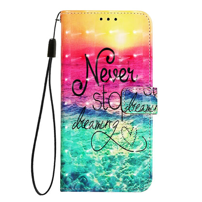 For Samsung Galaxy A06 Leather Case YB Pattern Printing Leather Series-2 Pattern Printing Wallet Stand Cover