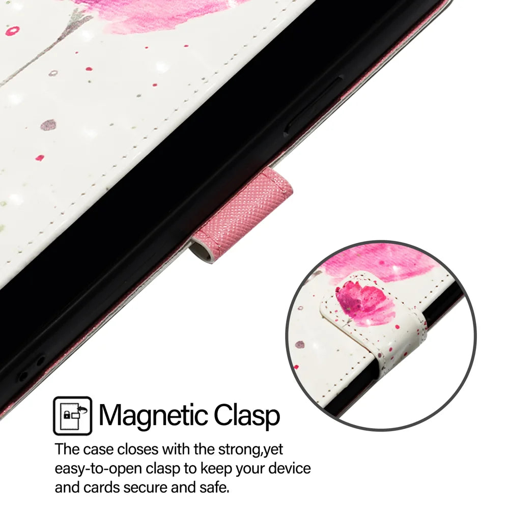 For Samsung Galaxy A06 Leather Case YB Pattern Printing Leather Series-2 Pattern Printing Wallet Stand Cover