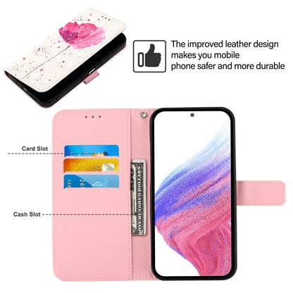 For Samsung Galaxy A06 Leather Case YB Pattern Printing Leather Series-2 Pattern Printing Wallet Stand Cover
