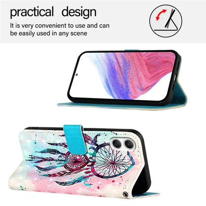 For Samsung Galaxy A06 Leather Case YB Pattern Printing Leather Series-2 Pattern Printing Wallet Stand Cover