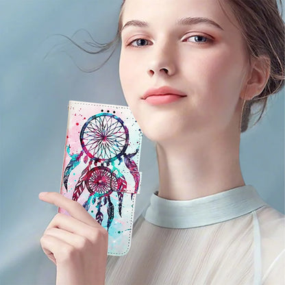 For Samsung Galaxy A06 Leather Case YB Pattern Printing Leather Series-2 Pattern Printing Wallet Stand Cover