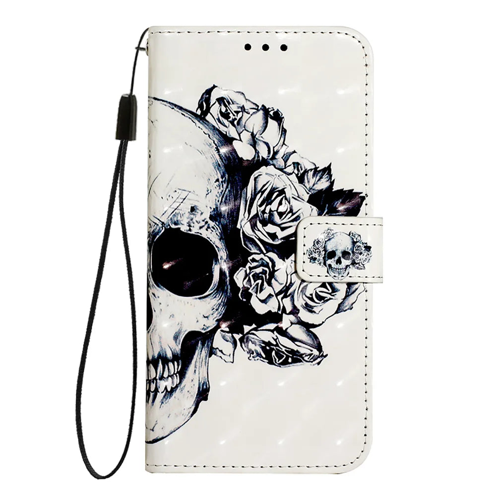 For Samsung Galaxy A06 Leather Case YB Pattern Printing Leather Series-2 Pattern Printing Wallet Stand Cover