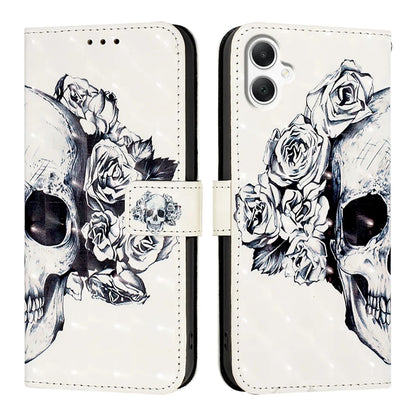 For Samsung Galaxy A06 Leather Case YB Pattern Printing Leather Series-2 Pattern Printing Wallet Stand Cover