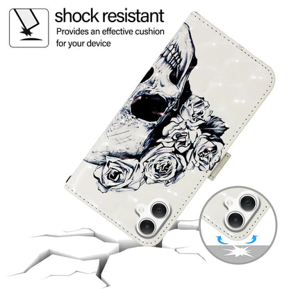 For Samsung Galaxy A06 Leather Case YB Pattern Printing Leather Series-2 Pattern Printing Wallet Stand Cover