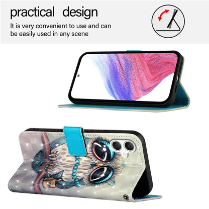 For Samsung Galaxy A06 Leather Case YB Pattern Printing Leather Series-2 Pattern Printing Wallet Stand Cover