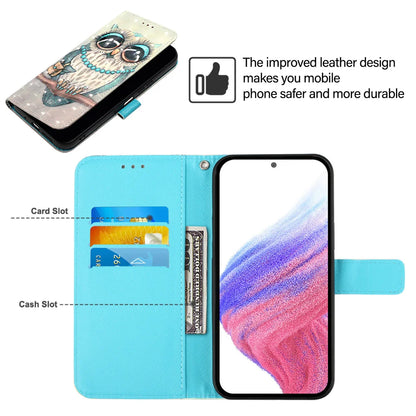 For Samsung Galaxy A06 Leather Case YB Pattern Printing Leather Series-2 Pattern Printing Wallet Stand Cover