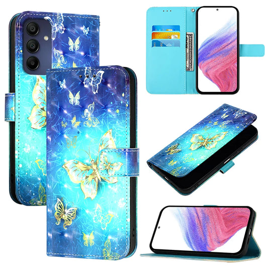 For Samsung Galaxy A16 5G Leather Case YB Pattern Printing Leather Series-2 Pattern Printing Wallet Stand Cover