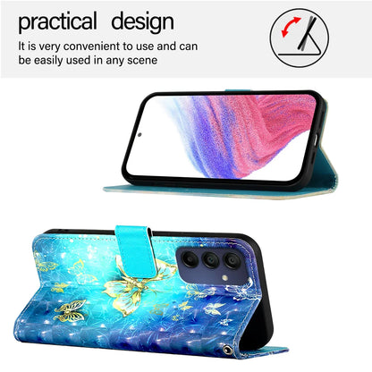 For Samsung Galaxy A16 5G Leather Case YB Pattern Printing Leather Series-2 Pattern Printing Wallet Stand Cover