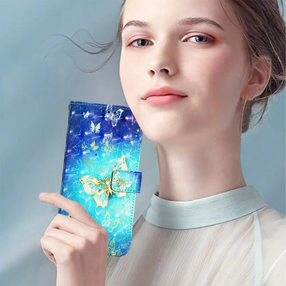 For Samsung Galaxy A16 5G Leather Case YB Pattern Printing Leather Series-2 Pattern Printing Wallet Stand Cover