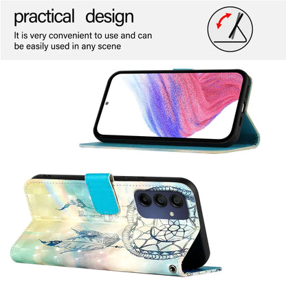 For Samsung Galaxy A16 5G Leather Case YB Pattern Printing Leather Series-2 Pattern Printing Wallet Stand Cover