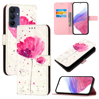 For Samsung Galaxy A16 5G Leather Case YB Pattern Printing Leather Series-2 Pattern Printing Wallet Stand Cover
