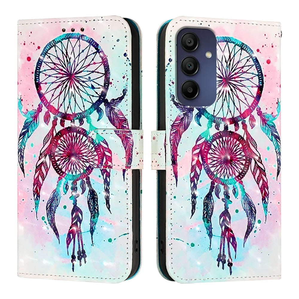 For Samsung Galaxy A16 5G Leather Case YB Pattern Printing Leather Series-2 Pattern Printing Wallet Stand Cover