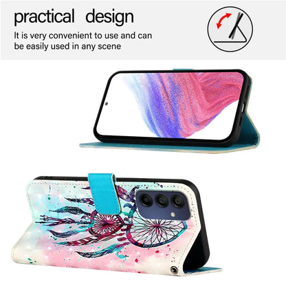 For Samsung Galaxy A16 5G Leather Case YB Pattern Printing Leather Series-2 Pattern Printing Wallet Stand Cover