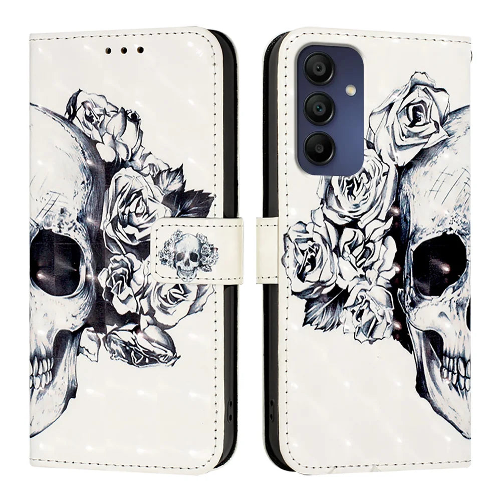 For Samsung Galaxy A16 5G Leather Case YB Pattern Printing Leather Series-2 Pattern Printing Wallet Stand Cover