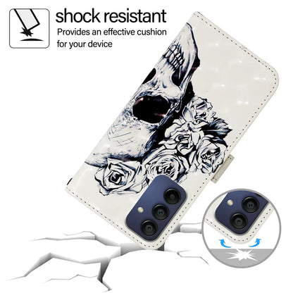 For Samsung Galaxy A16 5G Leather Case YB Pattern Printing Leather Series-2 Pattern Printing Wallet Stand Cover