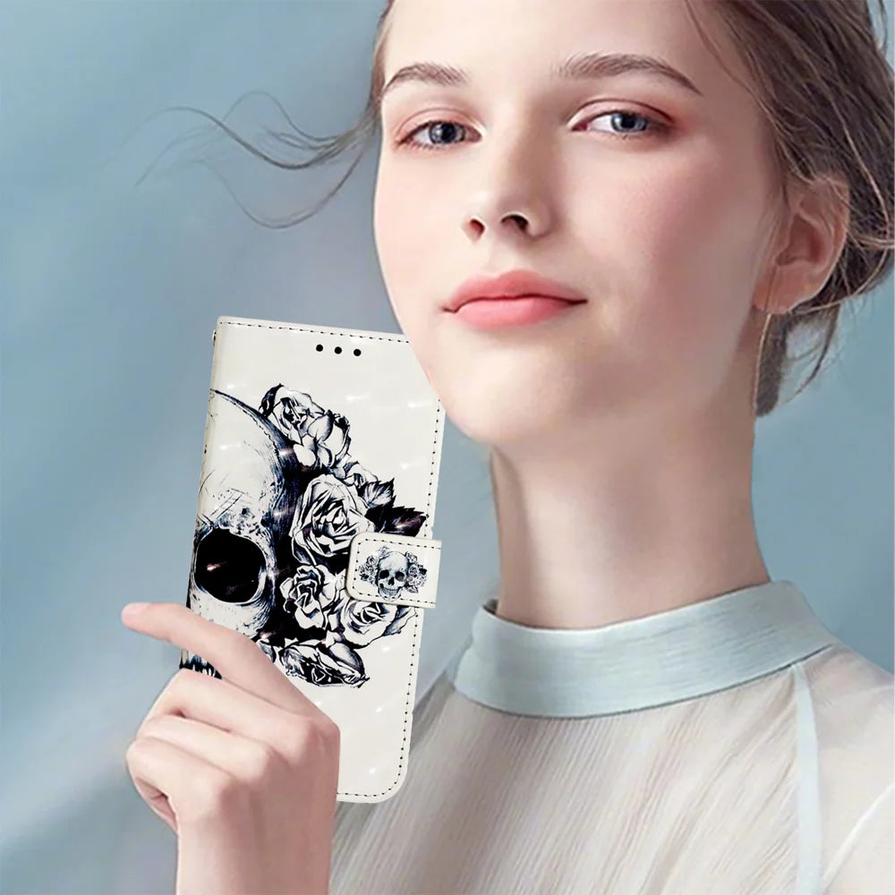 For Samsung Galaxy A16 5G Leather Case YB Pattern Printing Leather Series-2 Pattern Printing Wallet Stand Cover