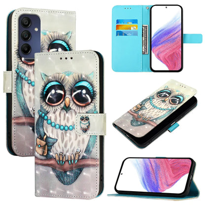 For Samsung Galaxy A16 5G Leather Case YB Pattern Printing Leather Series-2 Pattern Printing Wallet Stand Cover