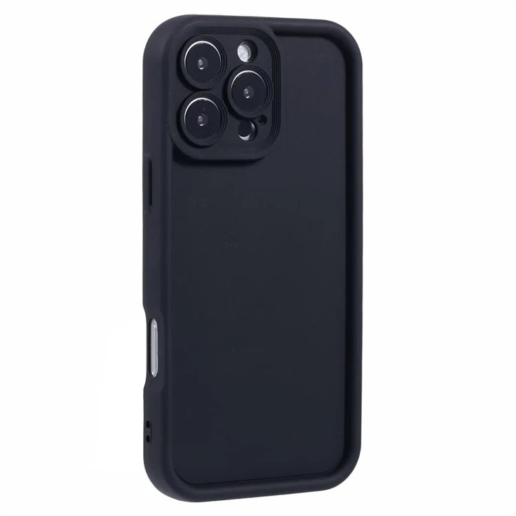 For iPhone 16 Pro Case Grooved Design TPU Anti-Slip Phone Cover