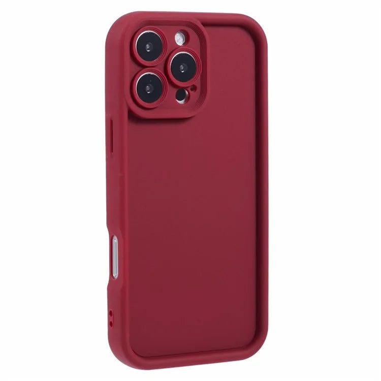 For iPhone 16 Pro Case Grooved Design TPU Anti-Slip Phone Cover