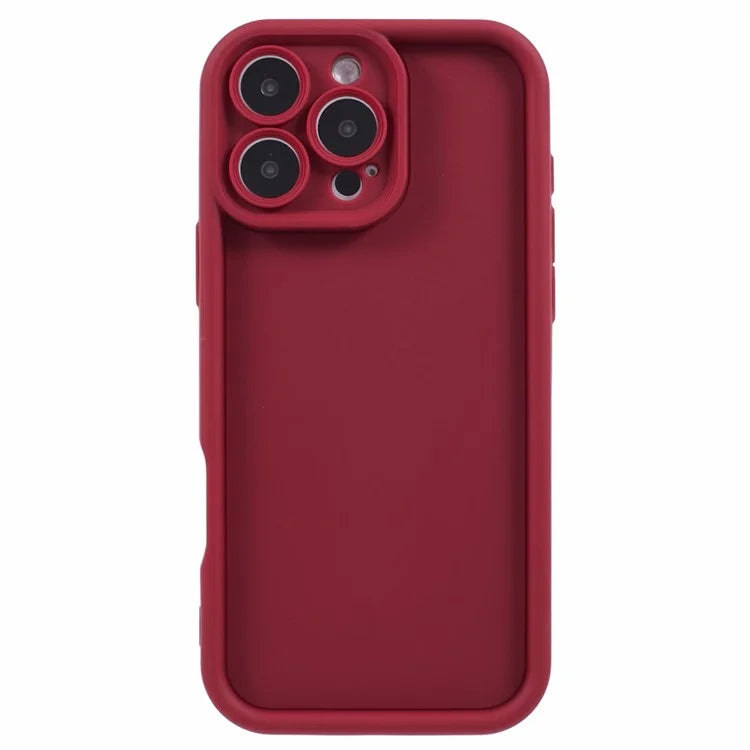 For iPhone 16 Pro Case Grooved Design TPU Anti-Slip Phone Cover