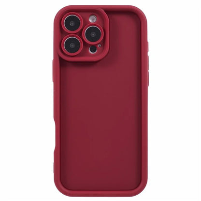 For iPhone 16 Pro Case Grooved Design TPU Anti-Slip Phone Cover
