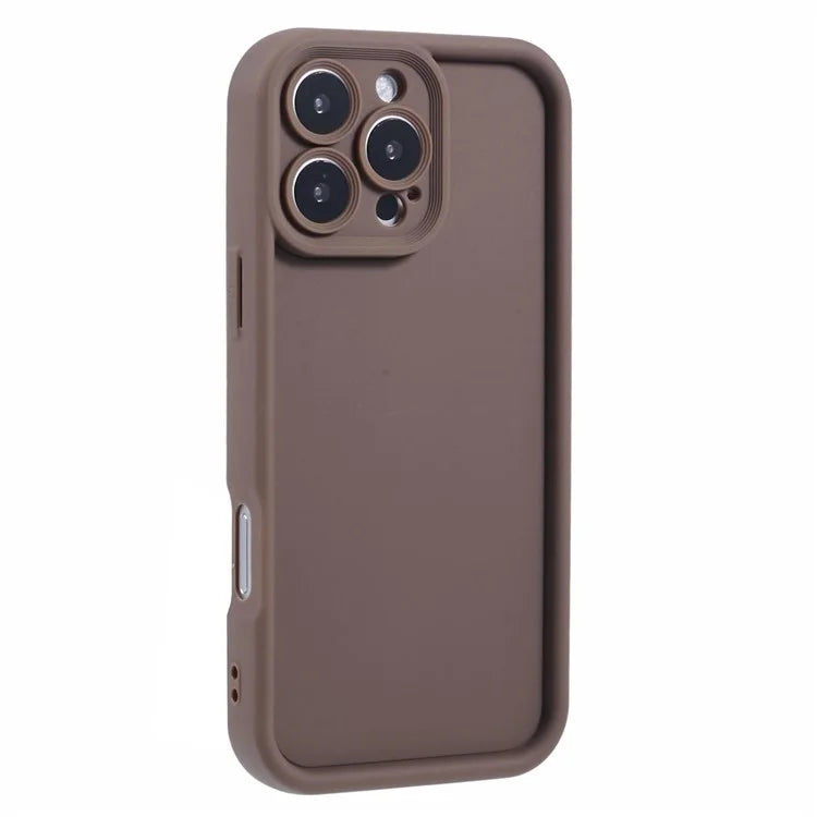 For iPhone 16 Pro Case Grooved Design TPU Anti-Slip Phone Cover
