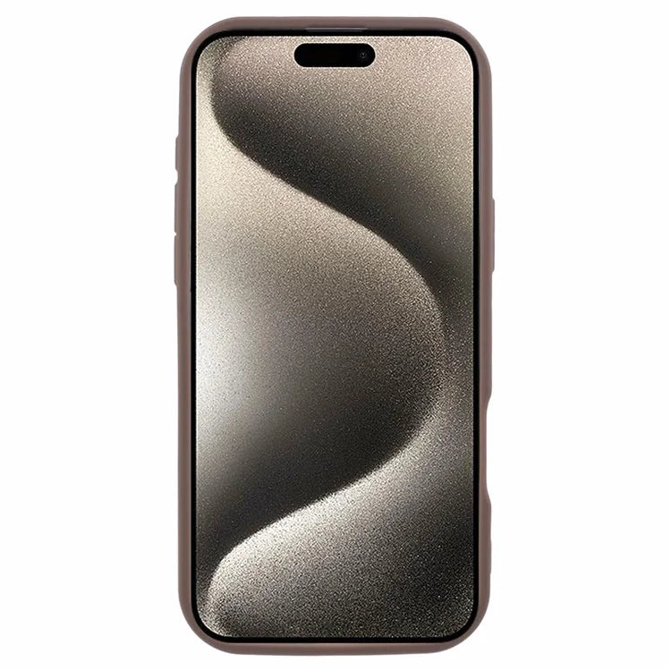 For iPhone 16 Pro Case Grooved Design TPU Anti-Slip Phone Cover