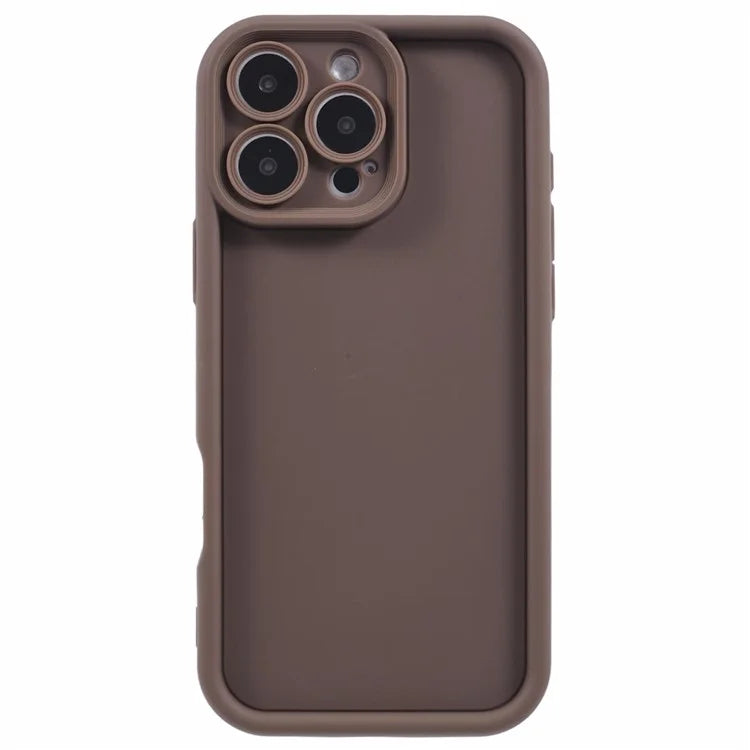 For iPhone 16 Pro Case Grooved Design TPU Anti-Slip Phone Cover