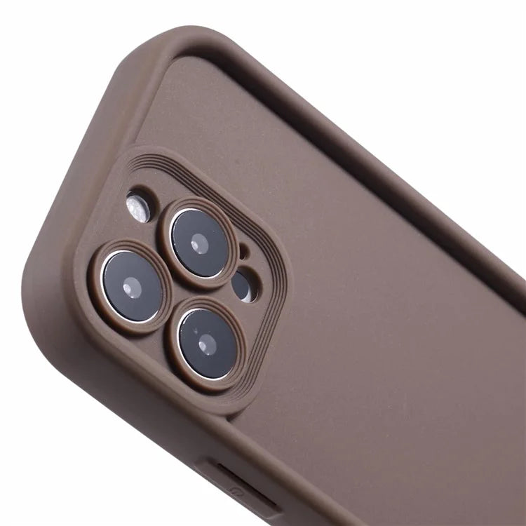 For iPhone 16 Pro Case Grooved Design TPU Anti-Slip Phone Cover